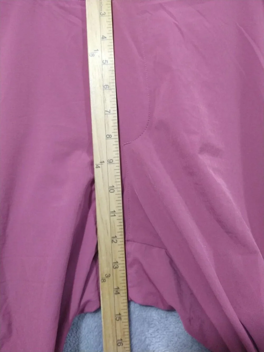 Athleta Pants Womens 14 Pink Brooklyn Mid Rise Ankle Tapered Leg Flat Front